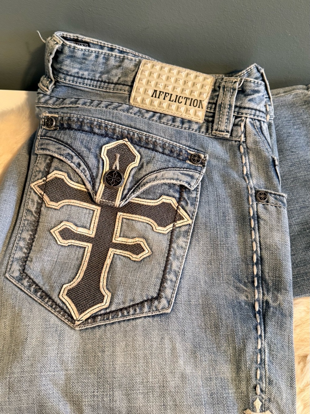Affliction Men’s Grant Straight Leg Jeans